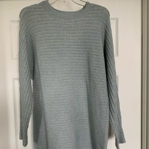 Grey blue sweater dress